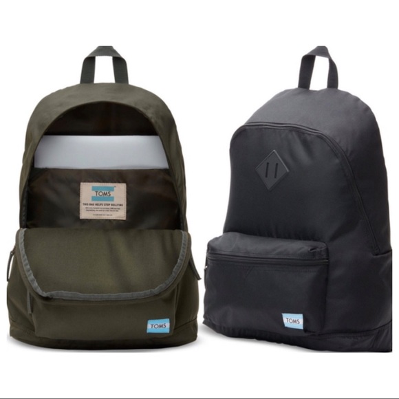 NWT Toms Local Poly Backpack in green - Picture 2 of 2